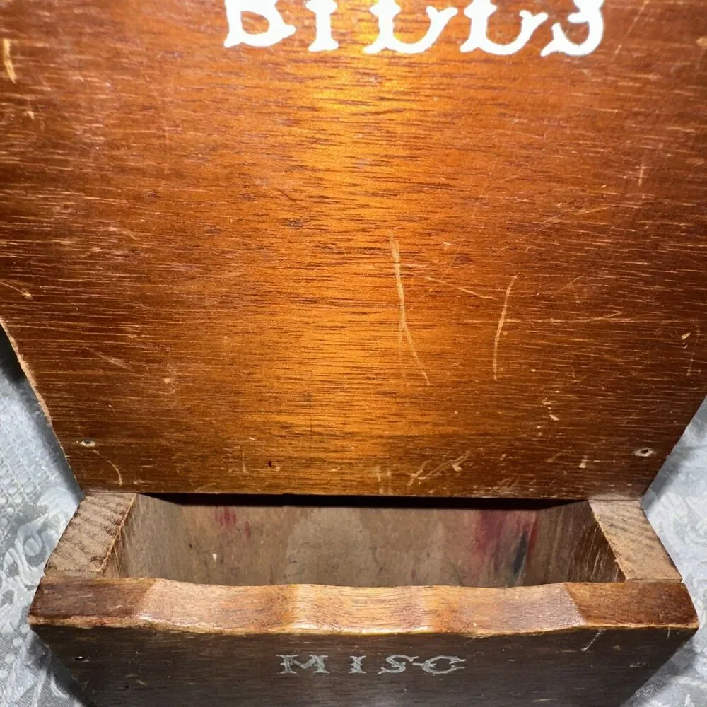 VTG Wood Organizer Wall Mail Holder